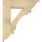 Ekena Millwork Merced Traditional Rough Sawn Bracket w/ Offset Brace, Douglas Fir, 8"W x 28"D x 32"H BKT0806X28X32MRC01RDF - alternate 2